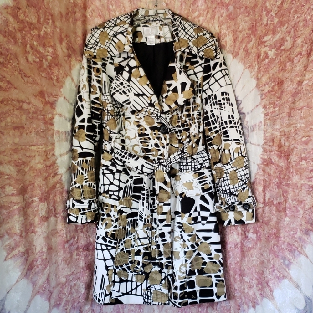 Roberto Makali trench gold and black woman jacket 12